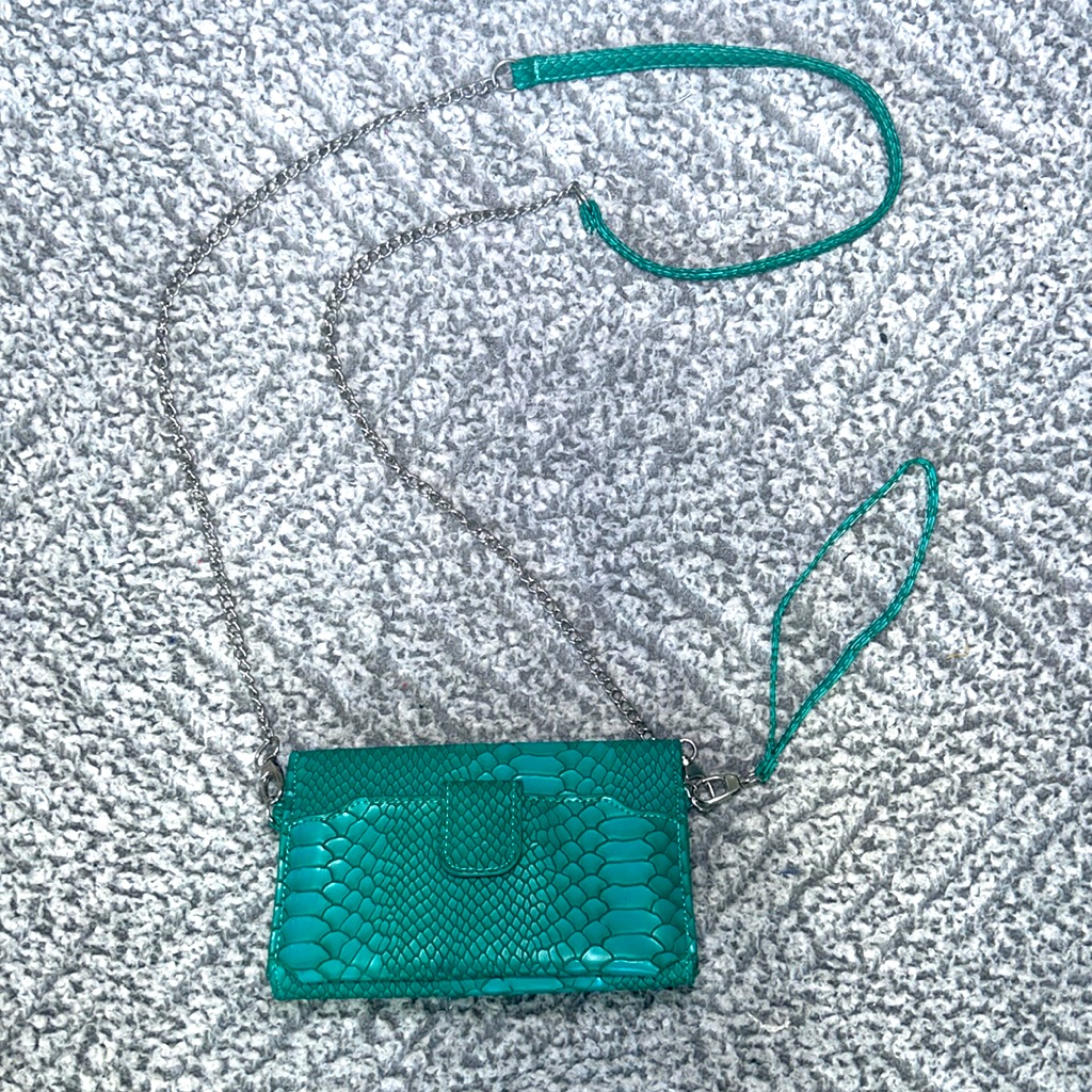 Green Snake Pattern Purse